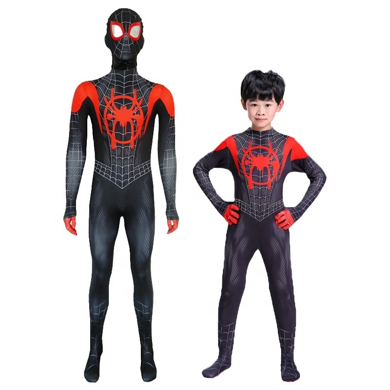 Eddie Suit Spider Man Action Costume New Product Hot Sale Halloween Tv&movie Superhero Cosplay Kids Boys Factory Custom Black