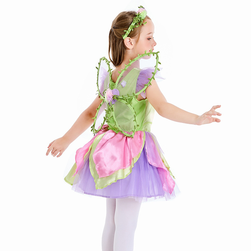 Best New Products Flower Princess Dresses Party Halloween Dress Forest Fairies Princess Dress with Accessories