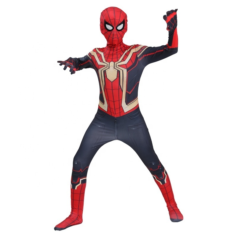 Expedition Spider Man Action Figure Trajes De Spiderman Helmet Halloween Clothes Spider Man Dress Up Kids Superhero Costumes