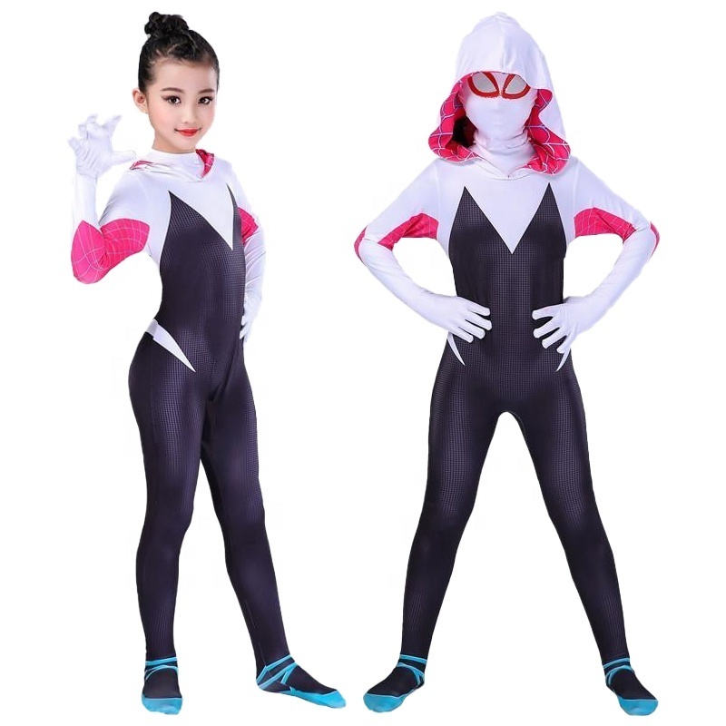 Chinese Manufacturer Superhero Costumes The Amazing Spider-Man Costume Gwen Movie Performance Roleplay Bodysuit