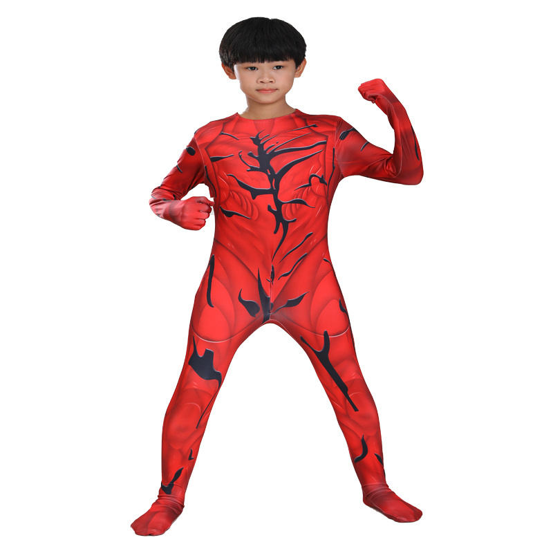 Customized Red Tight Clothes Jumpsuit Super Hero Cartoon Suit Halloween Costume Anime Cosplay Costume For Adult Men