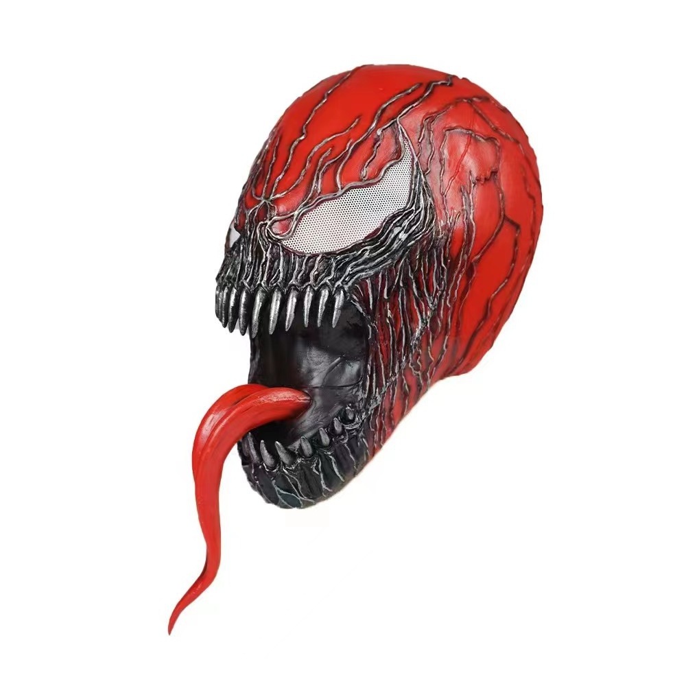 Cheap Promotional Latex Venom Mask Halloween Mask Venom Latex Horror Mask Masquerade Party Accessories