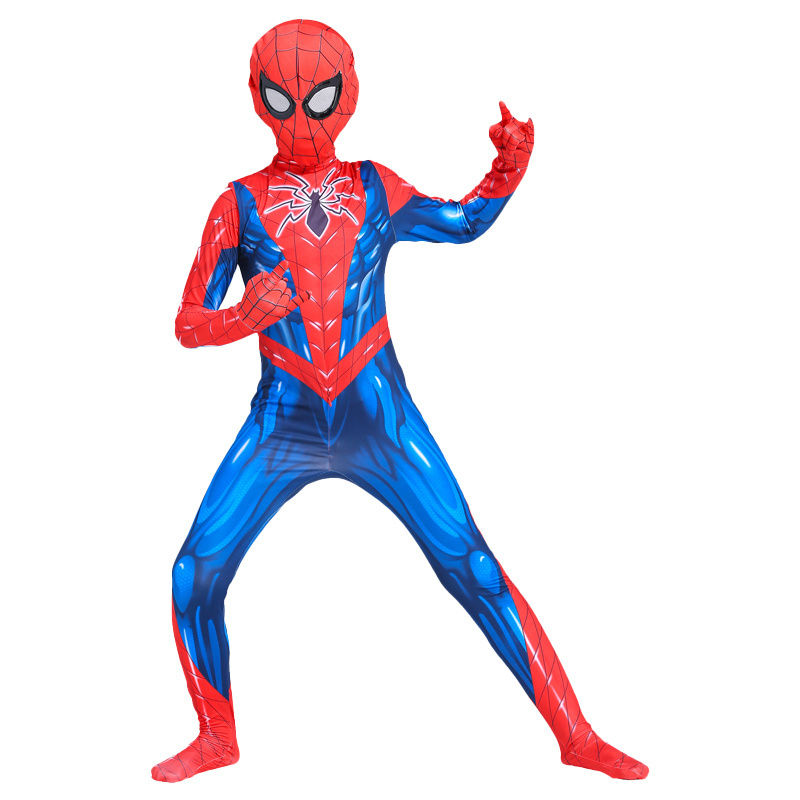 Unisex Spiderman Suit TV Movie-Inspired Adult Kids Spider Man Jumpsuit Superhero Bodysuit for Halloween Costume Cosplay