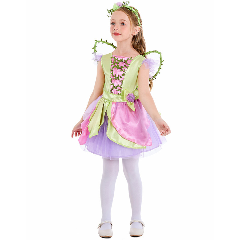 Best New Products Flower Princess Dresses Party Halloween Dress Forest Fairies Princess Dress with Accessories