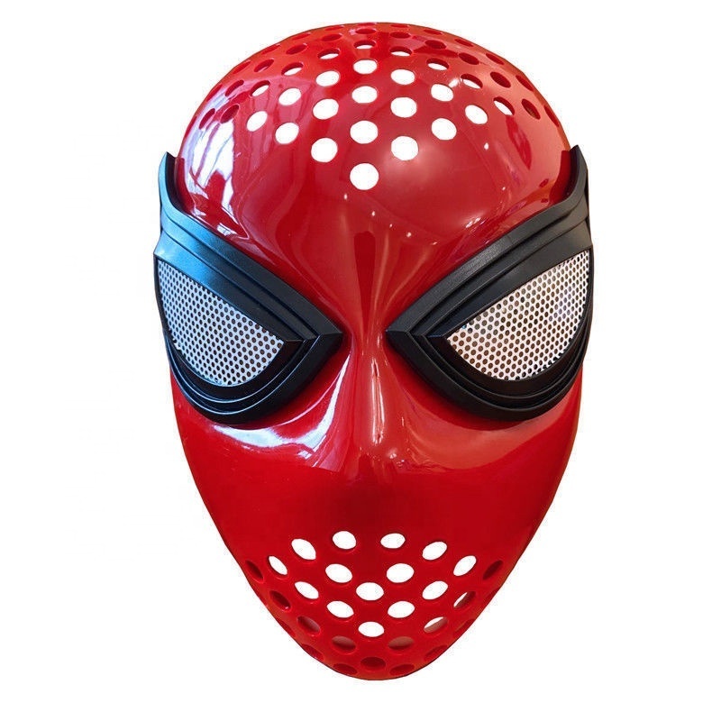 Most Popular Superhero Cosplay Costume Christmas Adult Spider Man Mask Face With Elastic for Carnival