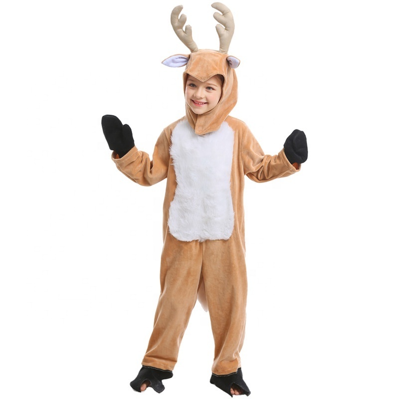 Hot Children's Day Halloween Cosplay Christmas Animal Elk Reindeer Children's Costumes Mascotte Costume