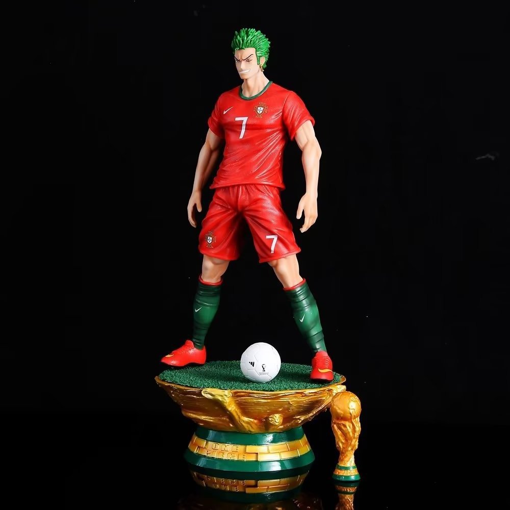 On Sale Luffy Zoro Sanji ACE Cos Neymar Cristiano Ronaldo Messi Mbappe Soccer Figure Sports Action Figures