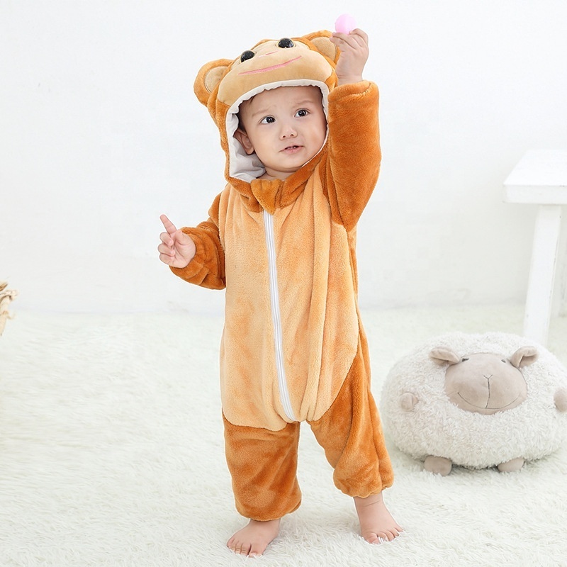 Made in China Christmas New Year Halloween Clothes Children's Costumes Flannel Koala Unicorn Romper Pajamas Mascotte Costume