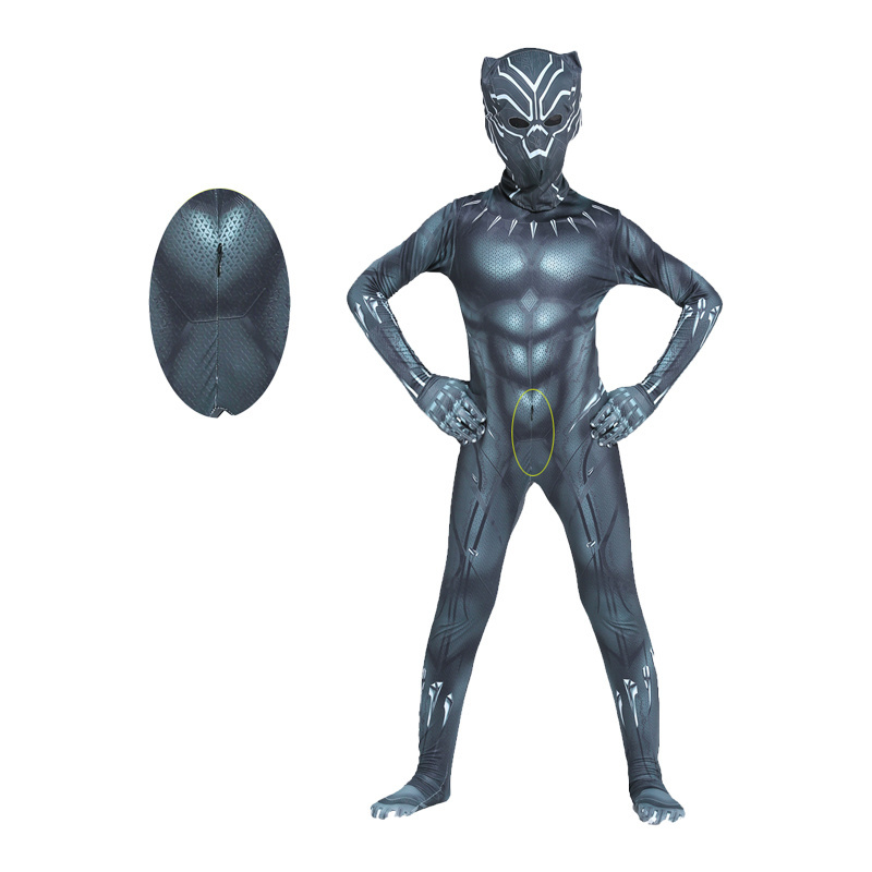 2022 Birthday Halloween Costume for Kids Boys Adults Expedition Stealth Factory Supply Black Panther Costume Zentai suit