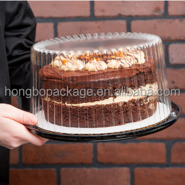 Wholesale Price Clear Plastic Cake Dome Box 2 3 Layer Cake Display Container with Clear Dome Lid BestSuppliers