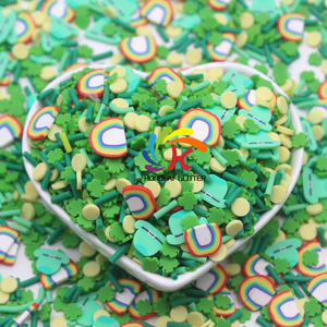 Saint Patrick Polymer Clay Sprinkles Slices Mix Fake Slime