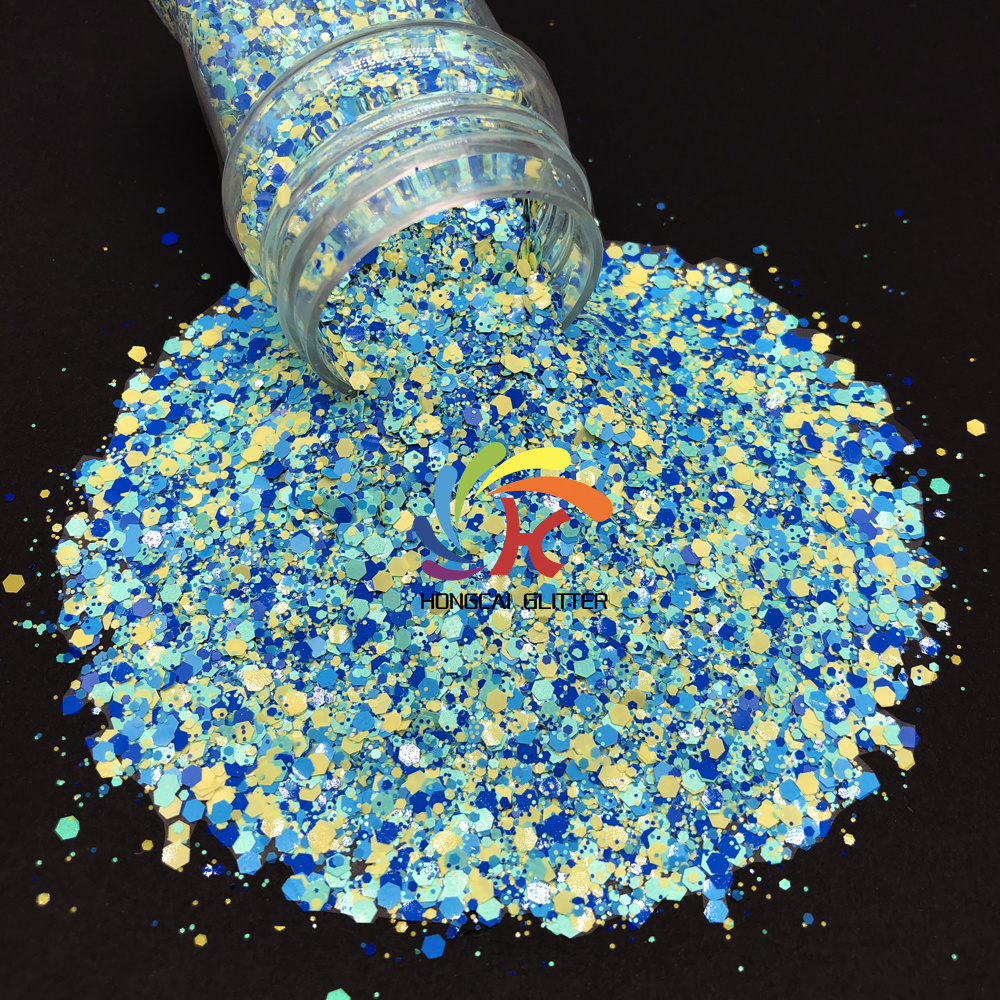 Easter polyester chunky mixed glitter wholesale mix confetti glitter for nails