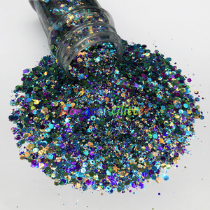 Wholesale Polyester Glitter for Epoxy Resin Tumblers Crafts Bulk Color Shift Glitter Nails