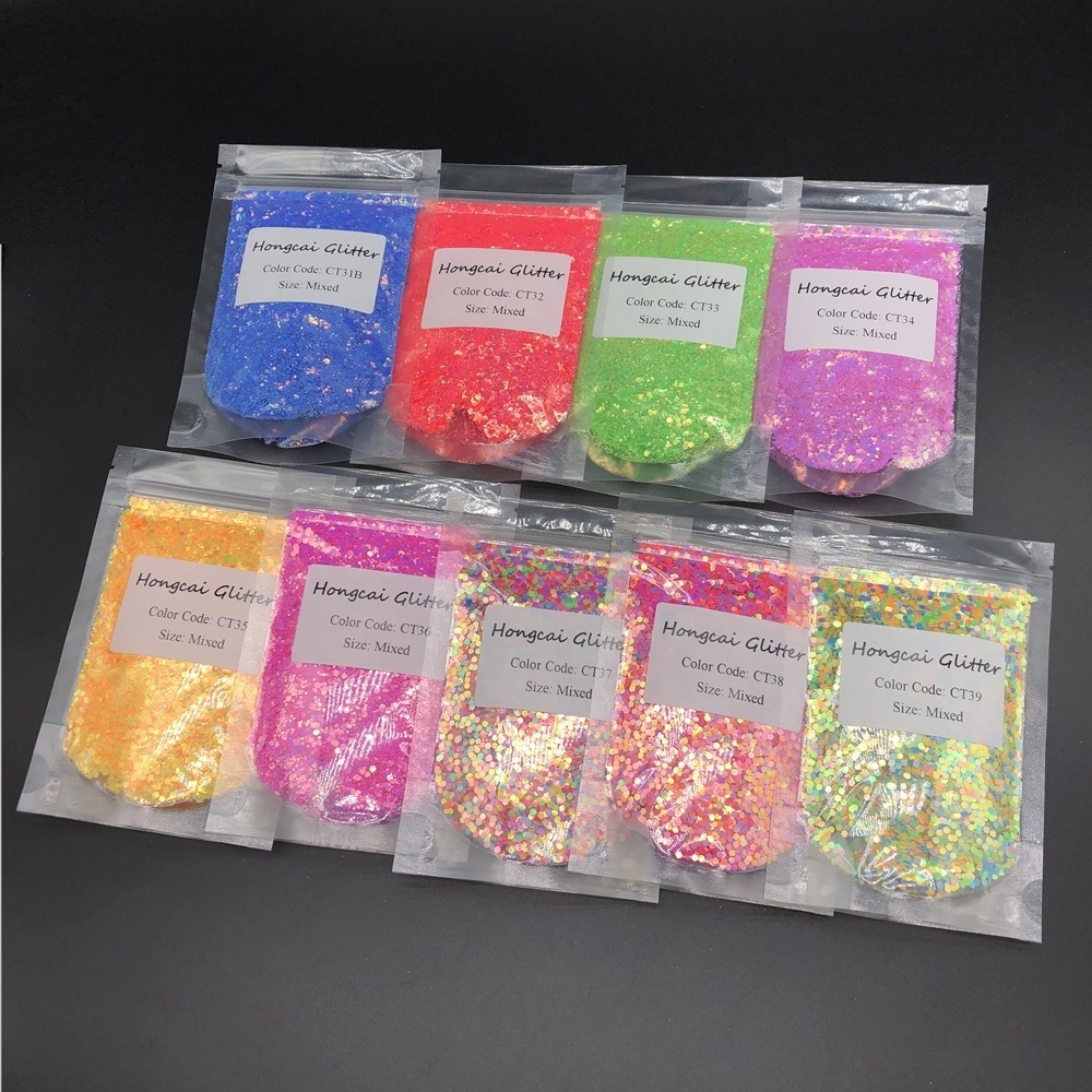 Bulk Wholesale Packaging 2oz Bag Shaker Jar Bottle Glitter 1oz 1/2oz 1g 5g 10g 20g 50g 100g 500g 1kg Glitter