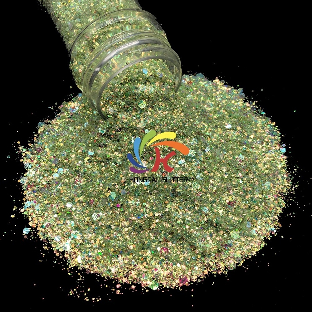 wholesale bulk polyester chunky mix craft loose tumbler glitter powder cosmetic body nail glitter