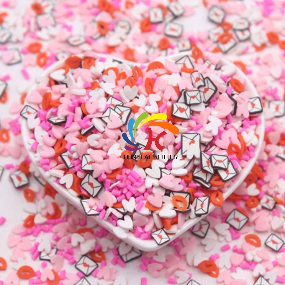 Valentine Polymer Clay Sprinkles Slices Mix Sprinkle Slime