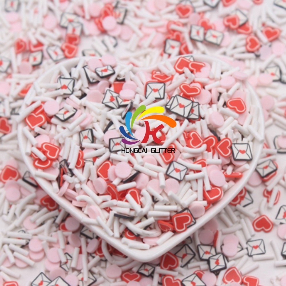 Valentine Polymer Clay Sprinkles Slices Mix Sprinkle Slime