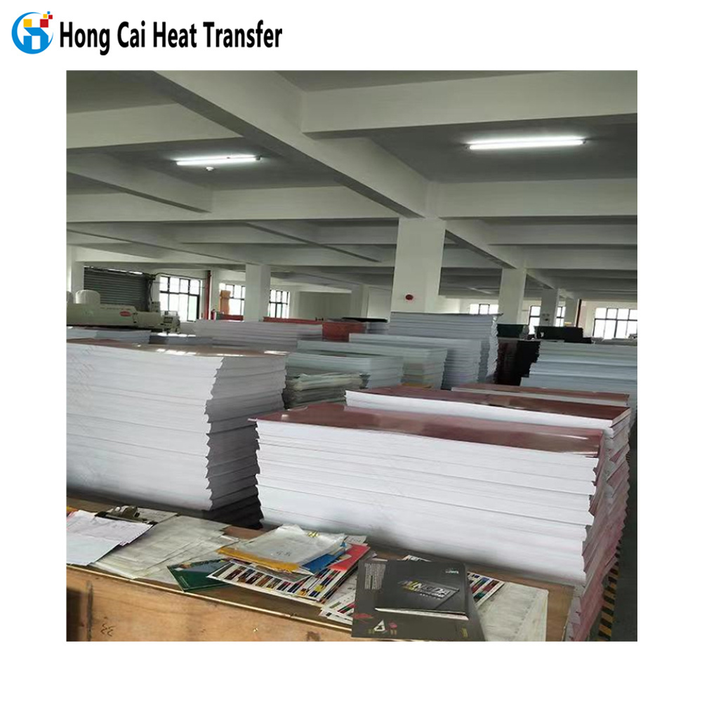 Hongcai PVC PP ABS plastic sheet custom rhinestone heat transfer design laser cutting machine printing production