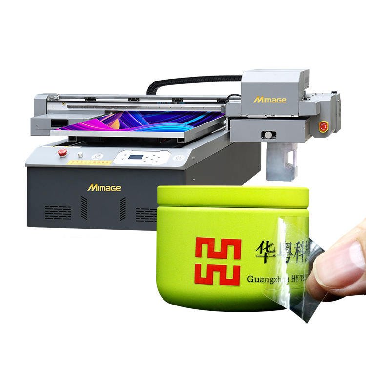 Mimage Good Price Mini 6090 9060 A0 Size Uv Dtf Printer Led Flatbed Uv Printer For Gift Box Glass Oval Box