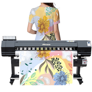 Mimage Fast Speed 1.8m/6ft XP600/i3200 head dye sublimation textile fabric inkjet printing machine price