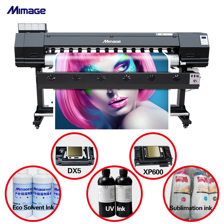 Manufacturer High Speed XP600/3200/DX5 printer head Canvas billboard Eco solvent printing machine price