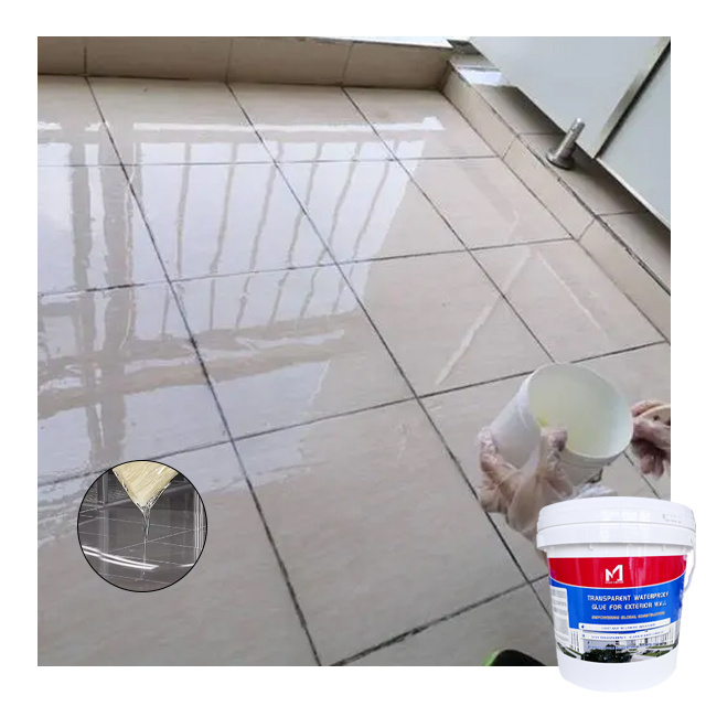 White transparent waterproof paint Bathroom bathroom wall floor Waterproof and leak repair invisible sealant