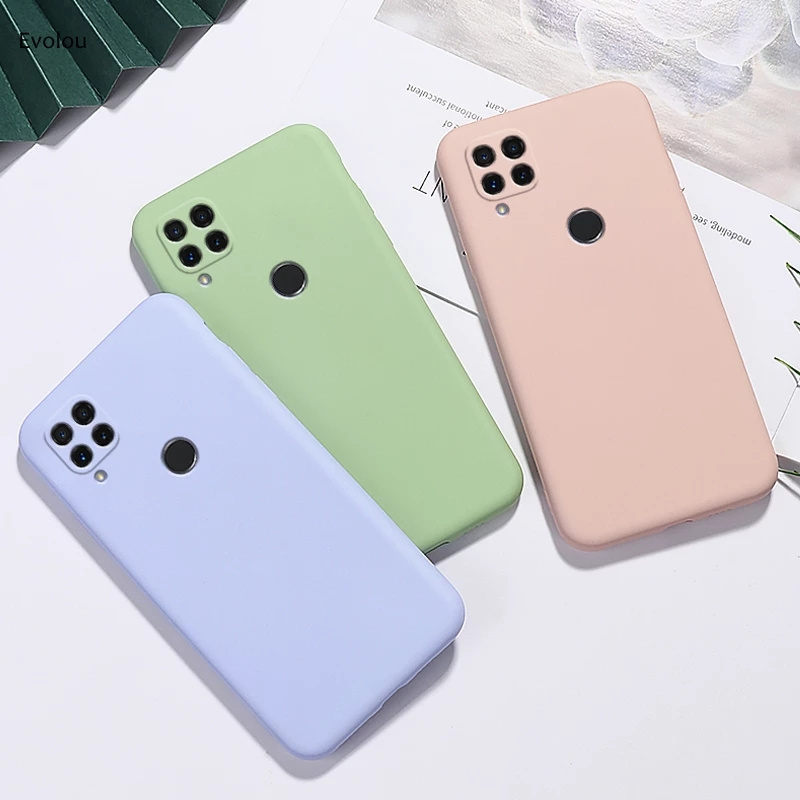 For Realme C15 Case Cover,HOCAYU TPU Silicone Mobile Phone Case Back Cover For Oppo Realme C15 C17 C12 C11 Reno 5 Pro A15S