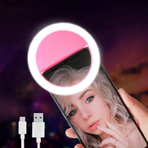 Universal Selfie Led Ring Flash Light For Mobile,Portable Rechargeable Cellphone 36 Led Mini Selfie Light Anillo De Luz Selfie