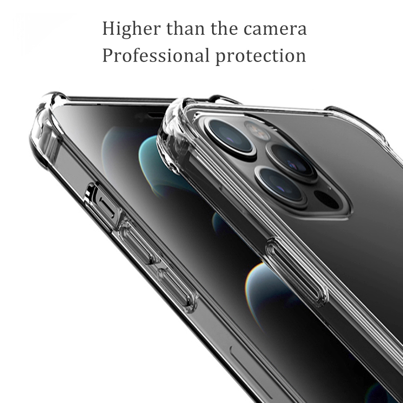 Premium 1.5mm Shockproof Crystal Clear Tpu Phone Case For iPhone 15 Pro Max