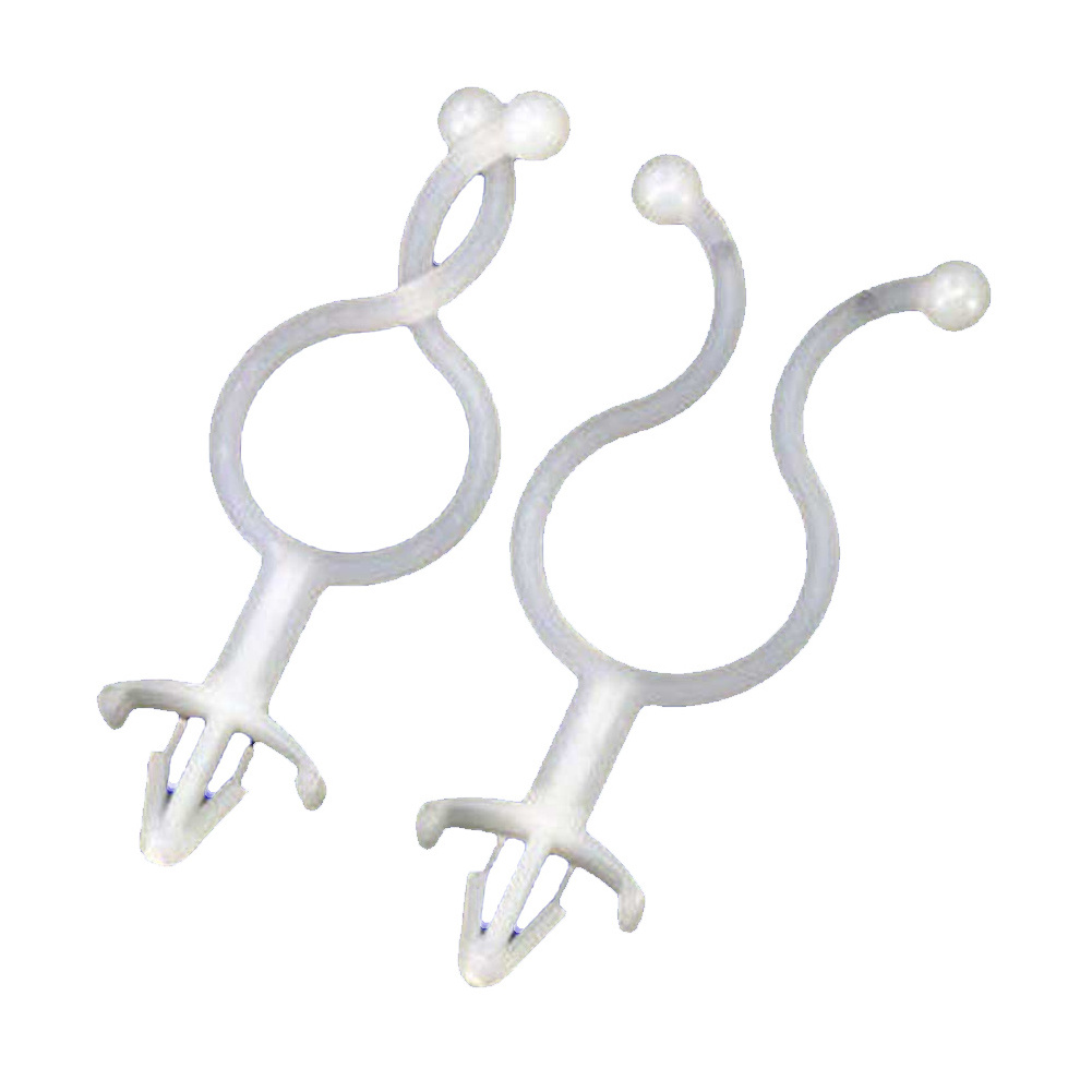 White Nylon Cable Clamp Fastener for Inch Dia Wire Tube Plastic Wire Cord Clip Fixer