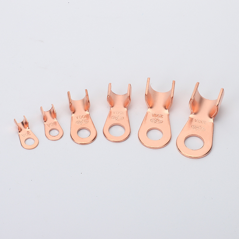 High Voltage Copper C45 molded case circuit breakerCopper Tube Terminal OT-60MM Steel Tinned Copper Cable Lug With Eyelets