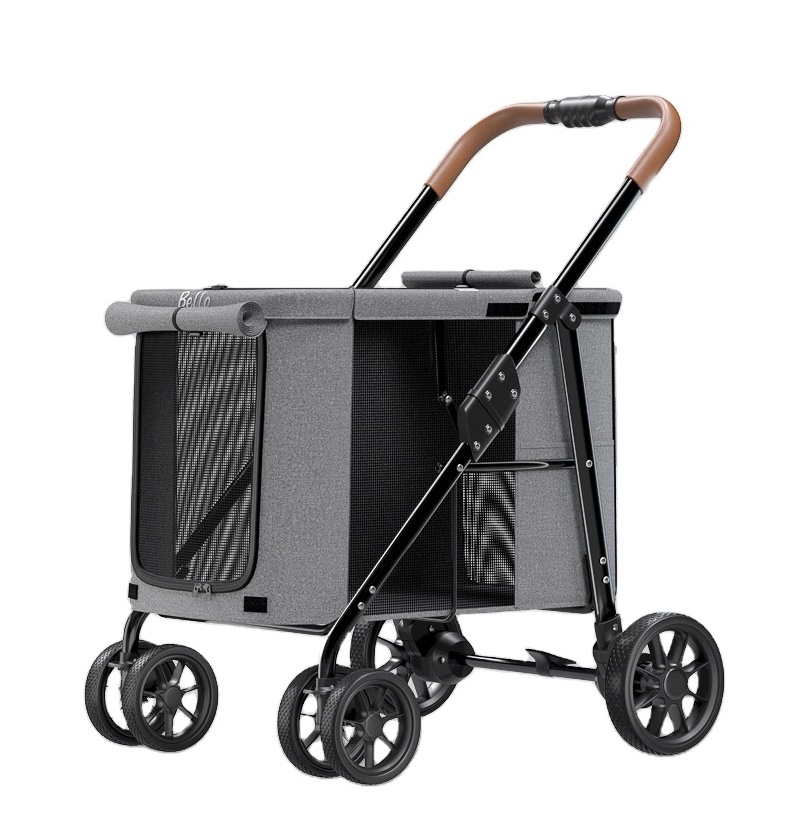 Wagon for Cats One Hand Folding, Larger Dog Stroller UK by Easy Folding, Pet Stroller for 2 Dogs