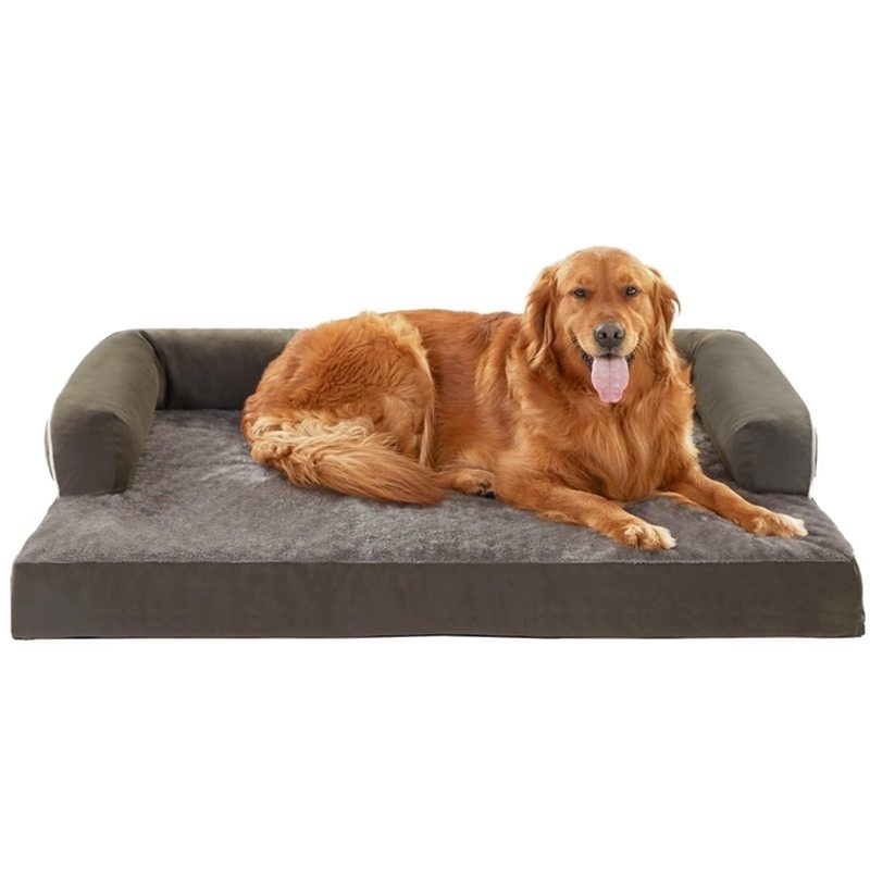 Orthopedic Dog Beds for Extra Large Dogs Waterproof Memory Foam Couch Comfy Bolster Pet Bed with Removable Washable Cover