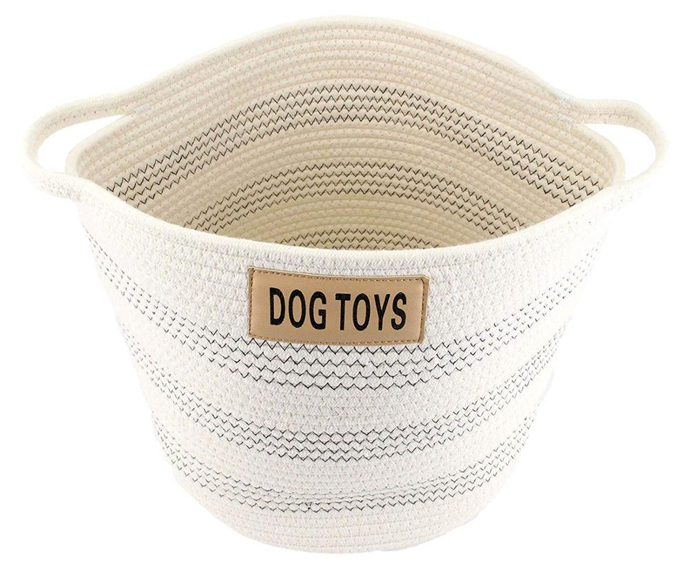 play mat toy storage bag Dog Toy Rope Cotton Basket