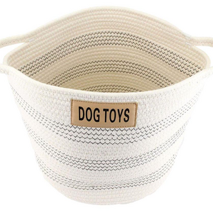 play mat toy storage bag Dog Toy Rope Cotton Basket