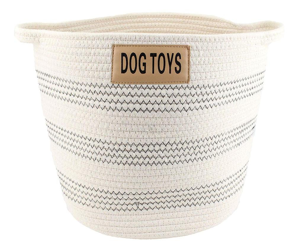 play mat toy storage bag Dog Toy Rope Cotton Basket