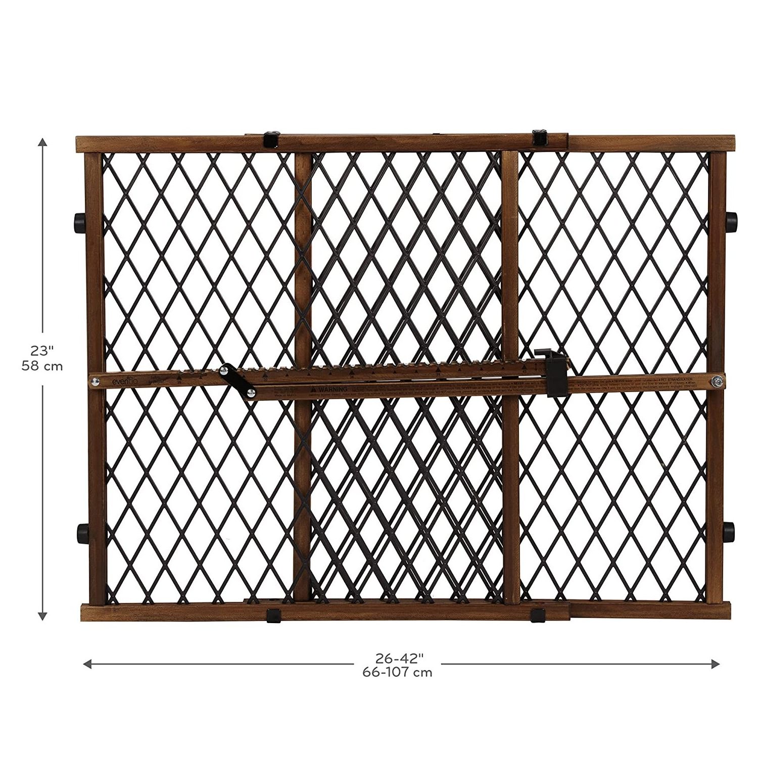 Pet Dog or Cat Door Position & Lock Baby Gate, Pressure-Mounted, Farmhouse Collection