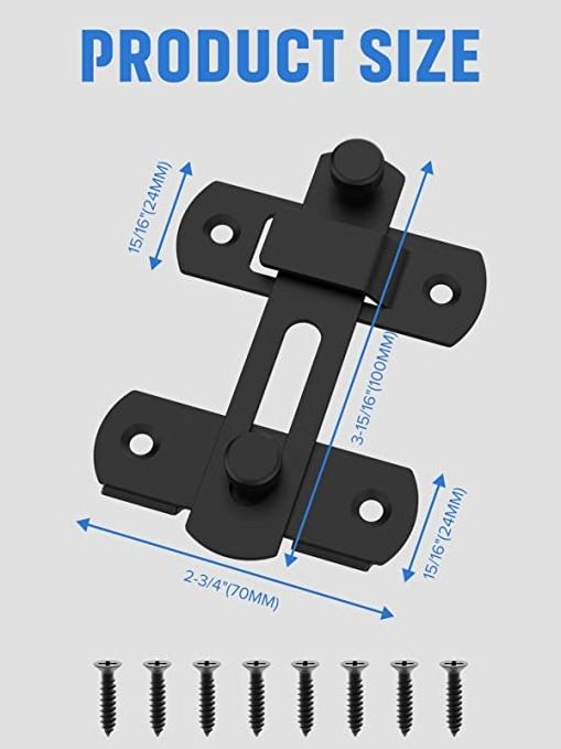 Safety Door Bolt Latch Lock Stainless Steel Gate Latches Flip Dog Kennel Latch