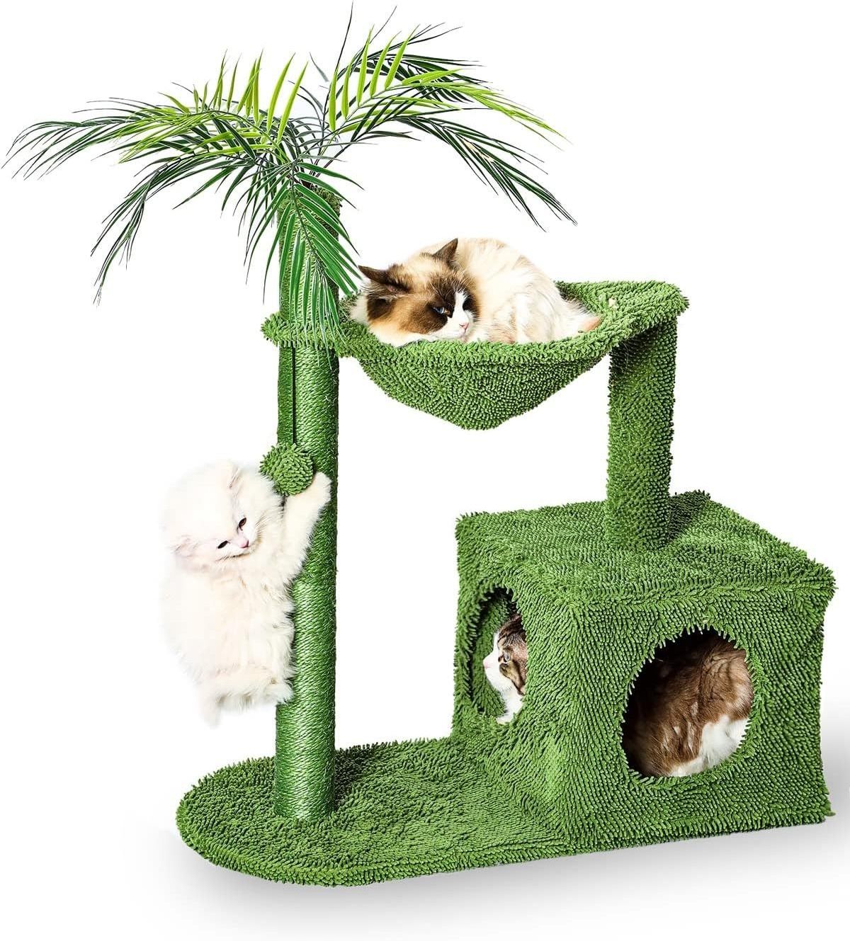 Cat Tree Cat Tower Hammock and Plush Perches for Kittens Pet Modern Furniture