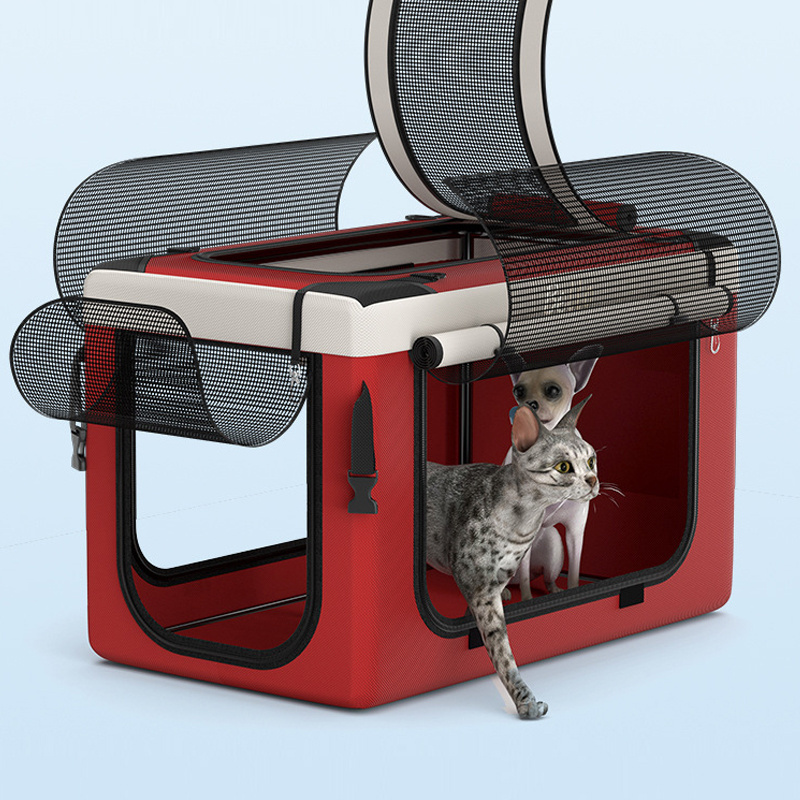 dog stroller luxury 4 wheels pet Small Dog with Detachable Carrier Dog Stroller Travel in Portable Carrier