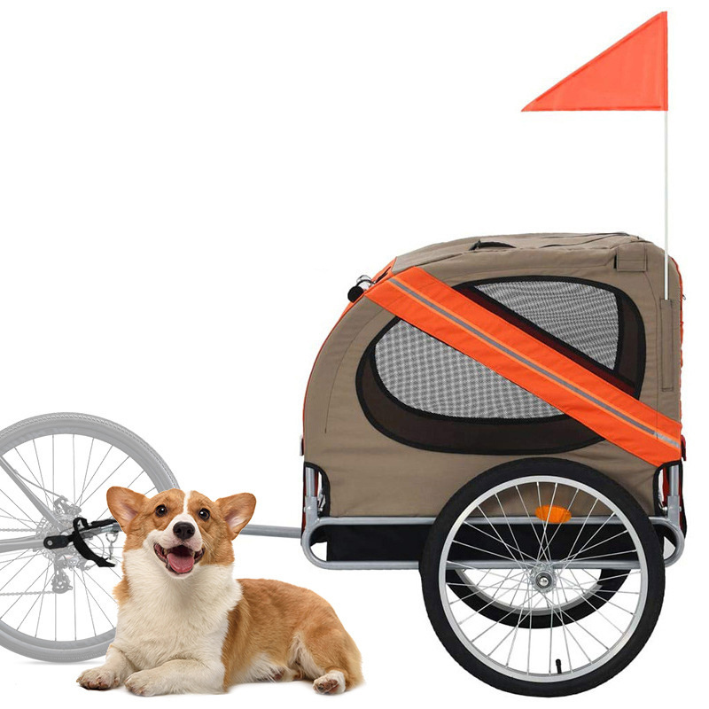 pet stroller cat Trailer Durable Frame Pet Bike Trailer Small & Medium Sized Dogs Bicycle Carrier