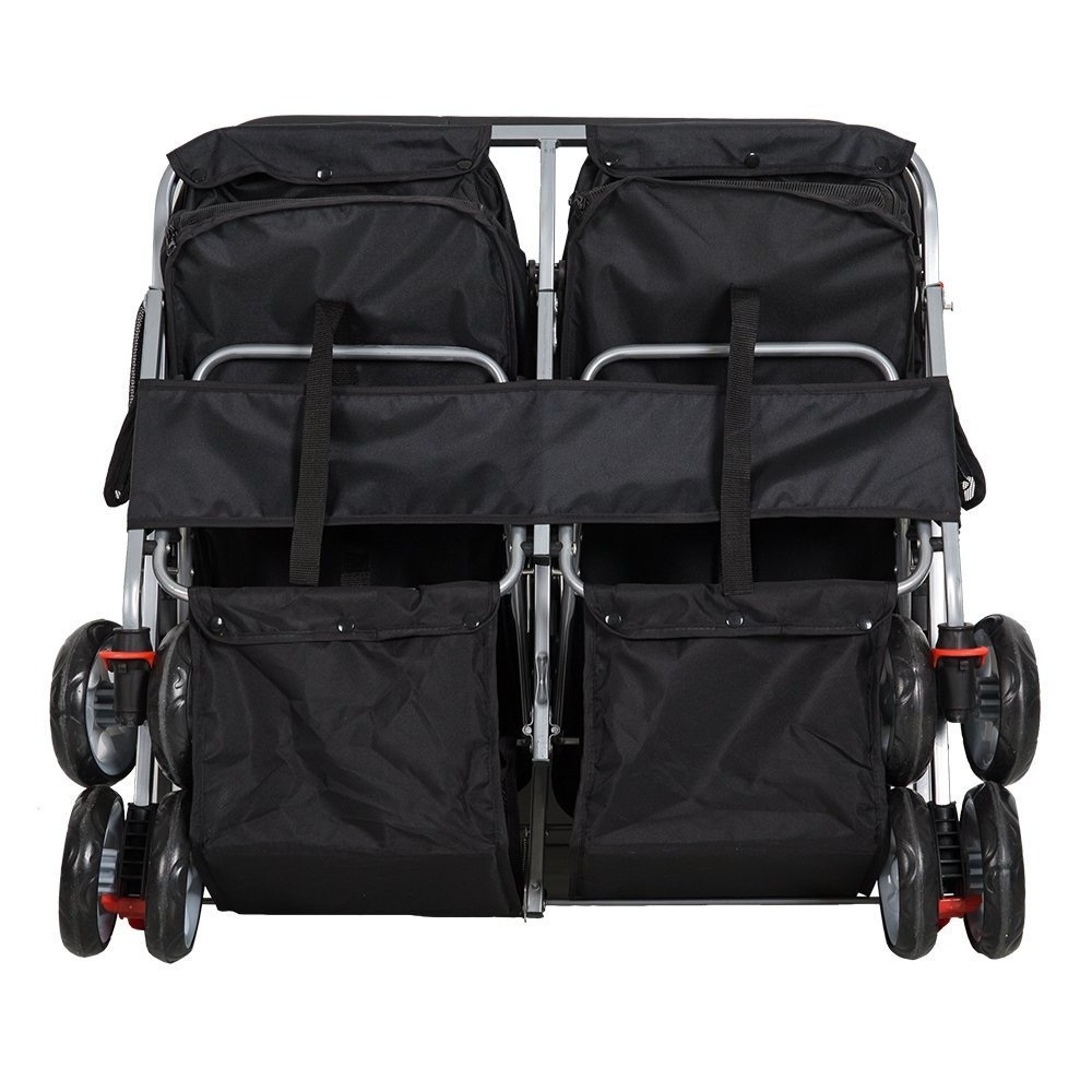 Detachable Jogger Travel Portable Carrier Cage Foldable Pets Twin Carriage Double Pet Stroller