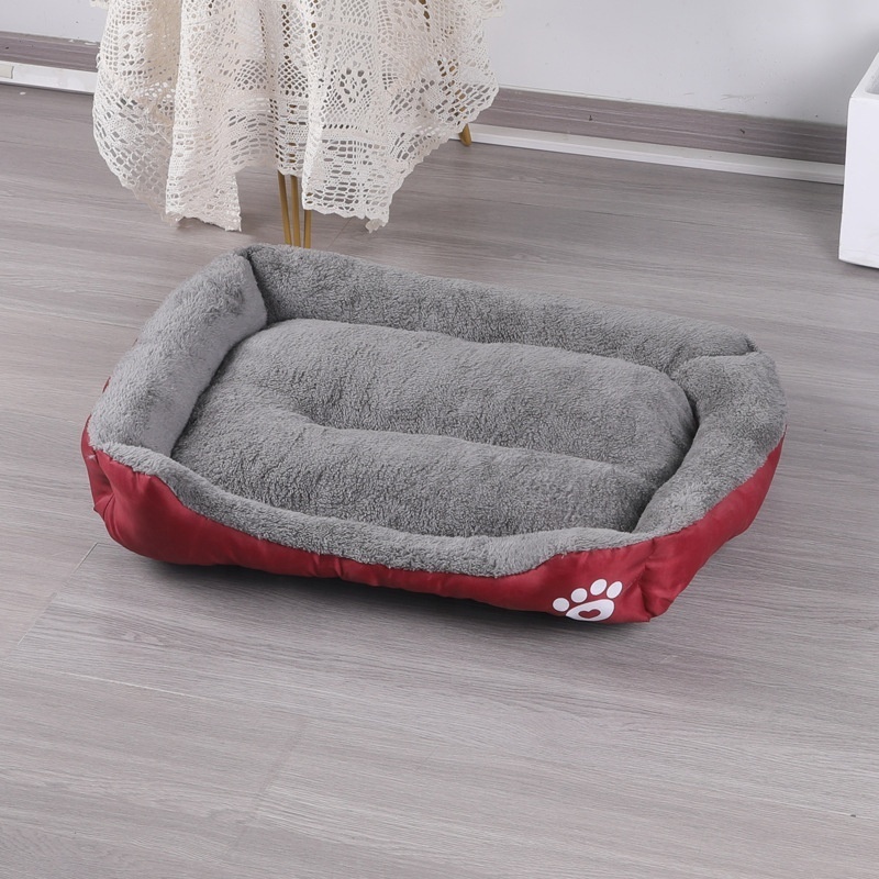 Wholesale manufacturing waterproof ultra soft pet dog bed rectangle pet bed washable dog bed