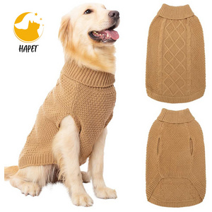 Dog Sweaters Dog Cable Knit Pullover Pet Sweater for Cold Weather Dog Cloth