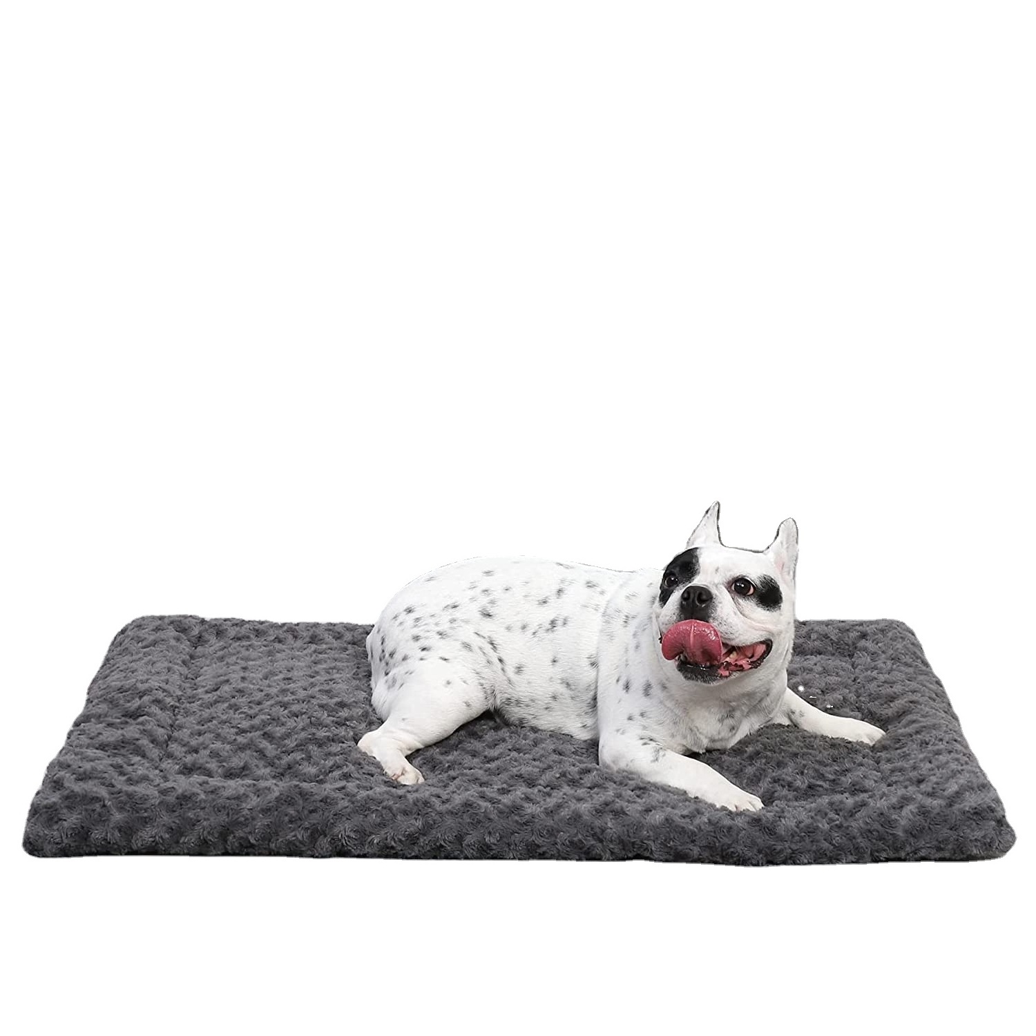 Large Washable Dog Bed Deluxe Fluffy Plush Dog Crate Pad Bed for Sleeping and Anti Anxiety