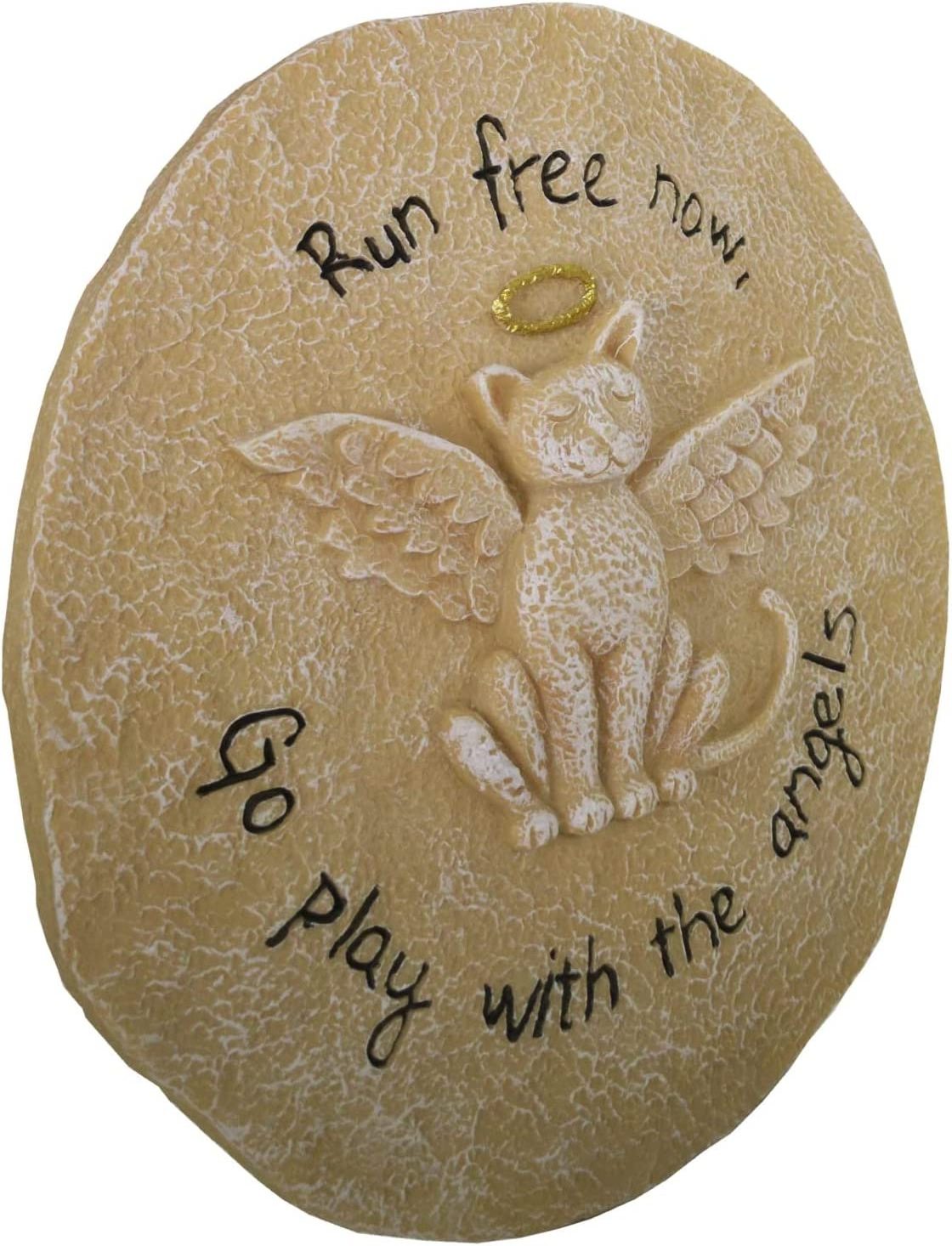 Cat Memorial Stones,pet Memorial Gifts decor for Lovers Statue,Bereavement Gifts for Loss of pet