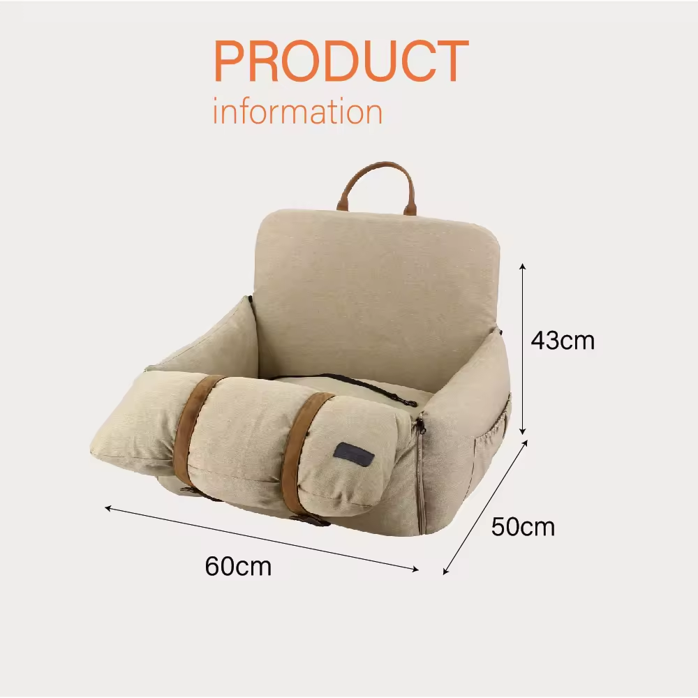 dog booster car seat water resistant dog car seat bed portable bucket-shaped booster car seat for pets anti slip