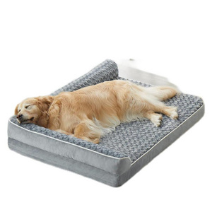 Orthopedic Foam Dog Bed for Medium Dogs - Washable Pet Sofa Beds with Removable Cover & Waterproof Liner pet mat