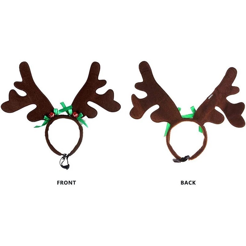 Christmas Dog Elk Headband Santa Pet Christmas Cool Dog Costume Cute Headwear Accessories