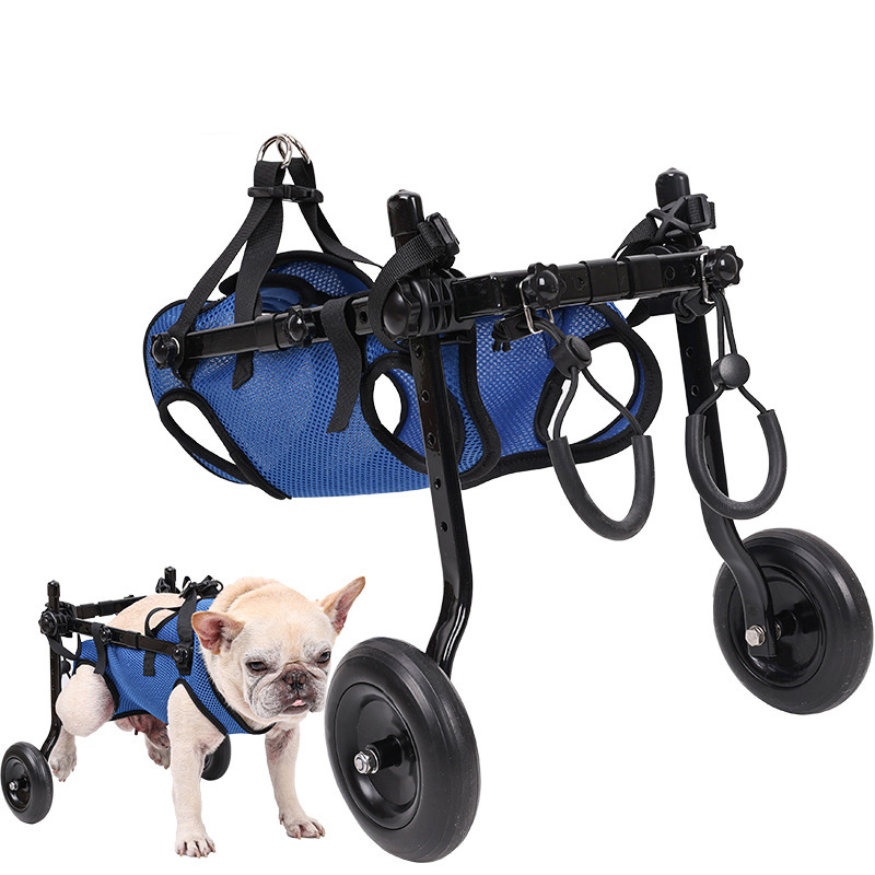 Manufacturer Adjustable Pet Dog Wheelchair for Disabled Hind Legs Walking Light Weight pet stroller dog